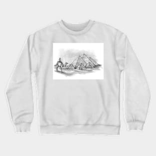 Pyramids of Giza, Egypt Crewneck Sweatshirt